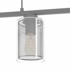 Suspension Eglo-Leuchten ZOCABON Noir, 4 lumières
