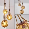 Suspension Eslov Brun, Rouille, 3 lumières