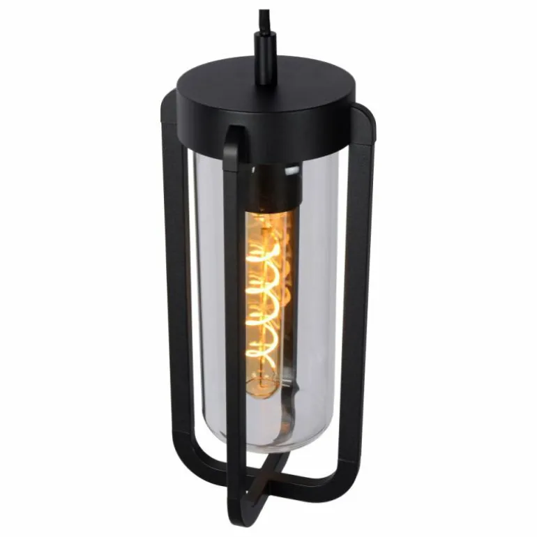 Suspension extérieure Lucide GARLAND Noir, 1 lumière