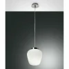 Suspension Fabas Luce Cora Chrome, 1 lumière