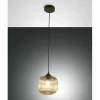 Suspension Fabas Luce Dock Noir, 1 lumière