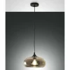 Suspension Fabas Luce Ela Noir, 1 lumière
