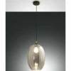 Suspension Fabas Luce Infinity Noir, 1 lumière