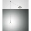 Suspension Fabas Luce Isabella LED Aluminium, Chrome, Nickel mat, 1 lumière