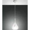 Suspension Fabas Luce Lila Blanc, 1 lumière