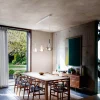 Suspension Fabas Luce Lila Ambre, Gris, 3 lumières