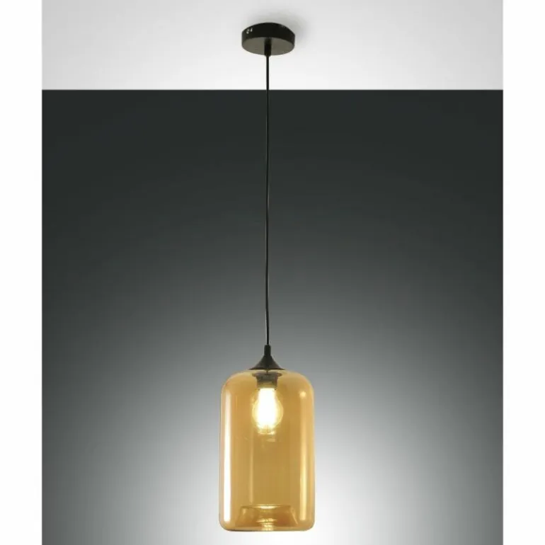 Suspension Fabas Luce Silo Noir, 1 lumière