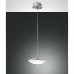 Suspension Fabas Luce Spiny LED Nickel mat, 1 lumière