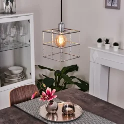 Suspension Fevaag Argenté, 1 lumière
