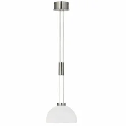 Suspension Fischer & Honsel Avignon LED Nickel brillant, 1 lumière