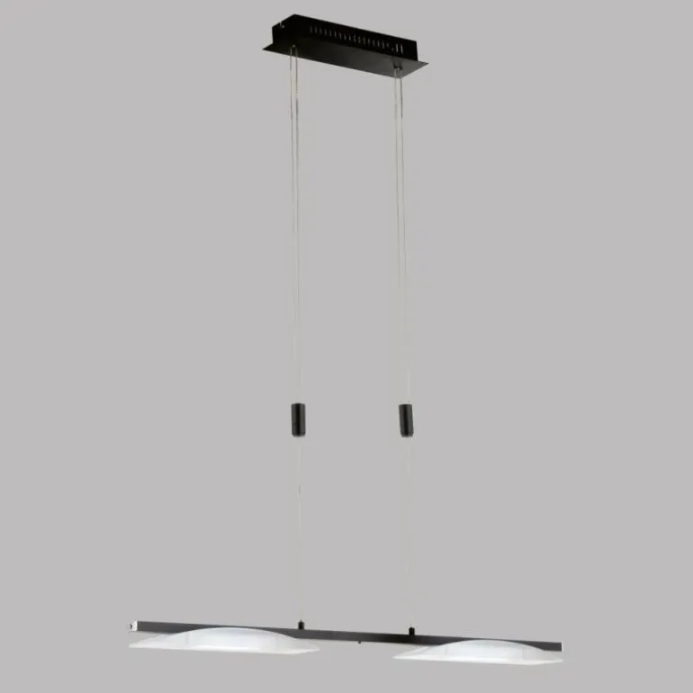 Suspension Fischer & Honsel Kop LED Noir, 2 lumières