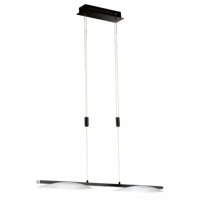 Suspension Fischer & Honsel Kop LED Noir, 2 lumières