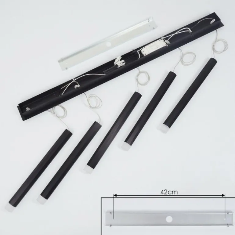 Suspension Freshwater LED Noir, 5 lumières