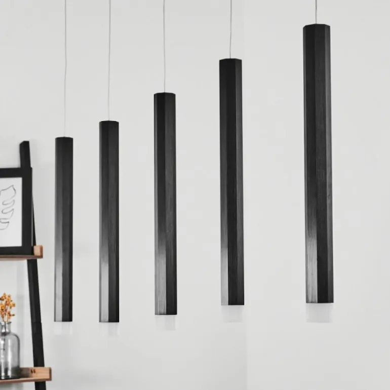 Suspension Freshwater LED Noir, 5 lumières