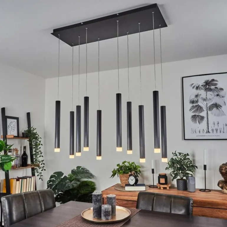 Suspension Freshwater LED Noir, 10 lumières