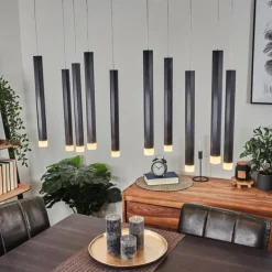 Suspension Freshwater LED Noir, 10 lumières