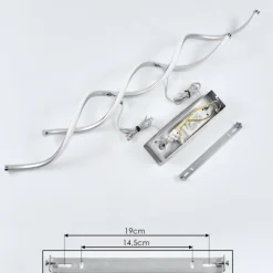 Suspension Galette LED Nickel mat, 1 lumière