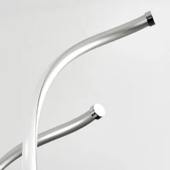 Suspension Galette LED Nickel mat, 1 lumière
