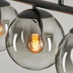 Suspension Gastor Clair, Fumé, 3 lumières