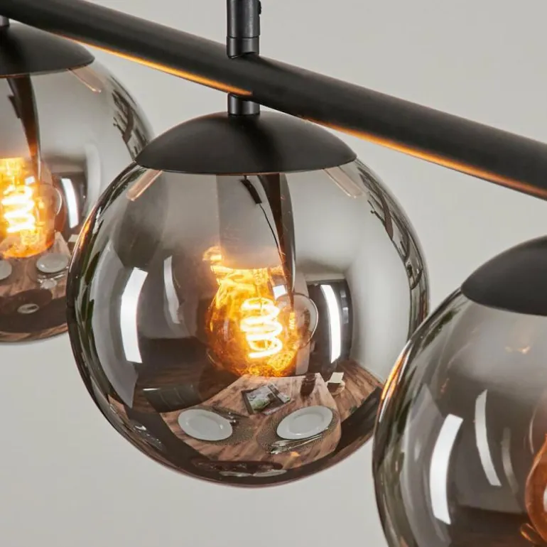 Suspension Gastor Fumé, 4 lumières