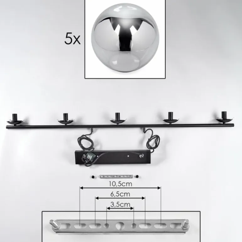 Suspension Gastor Fumé, 5 lumières