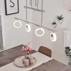 Suspension Globine LED Chrome, 4 lumières