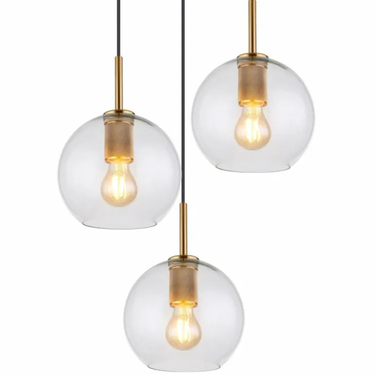 Suspension Globo ADARA Laiton, 3 lumières