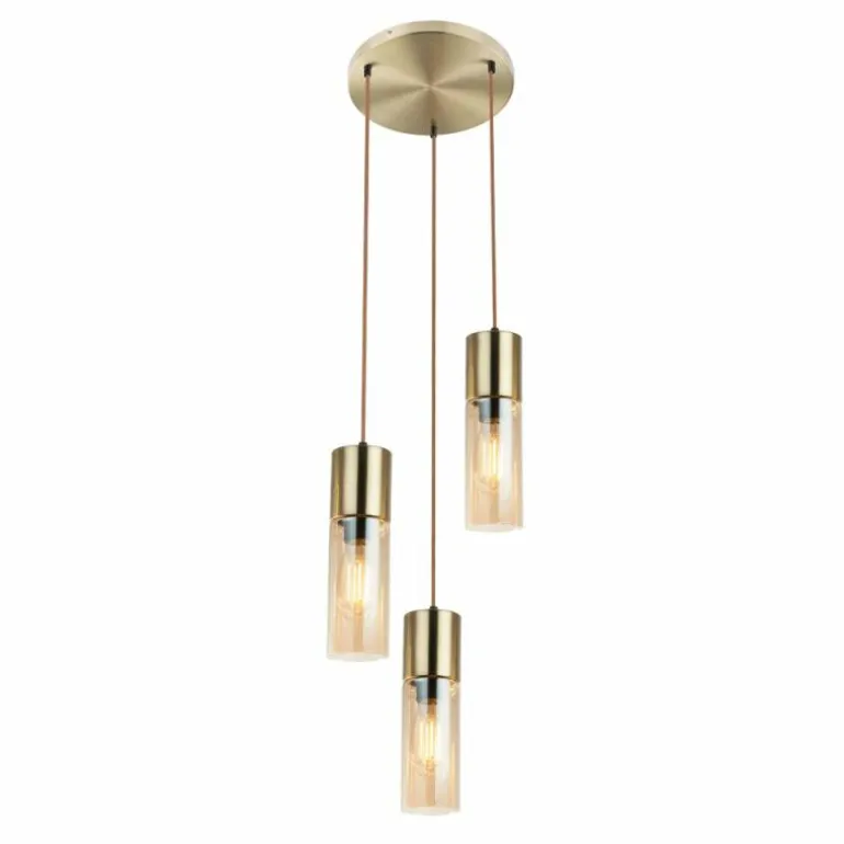 Suspension Globo ANNIKA Laiton, 3 lumières