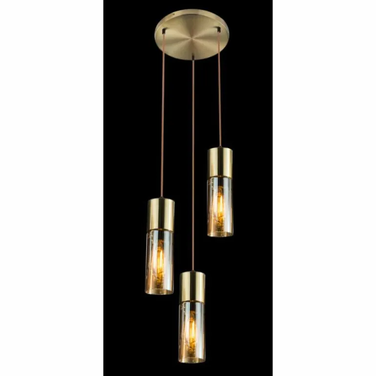 Suspension Globo ANNIKA Laiton, 3 lumières