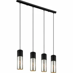 Suspension Globo ANNIKA Noir, 4 lumières