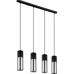 Suspension Globo ANNIKA Noir, 4 lumières