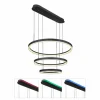 Suspension Globo AUGUSTO LED Or, Noir, 2 lumières, Télécommandes, Changeur de couleurs