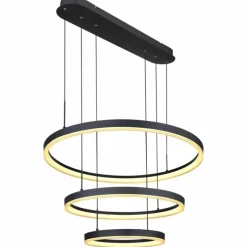 Suspension Globo AUGUSTO LED Or, Noir, 2 lumières, Télécommandes, Changeur de couleurs