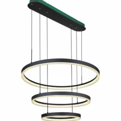 Suspension Globo AUGUSTO LED Or, Noir, 2 lumières, Télécommandes, Changeur de couleurs