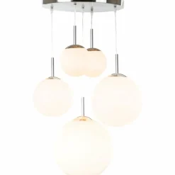 Suspension Globo BALLA Nickel mat, 2 lumières