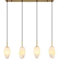 Suspension Globo BARCLEY Laiton, 4 lumières