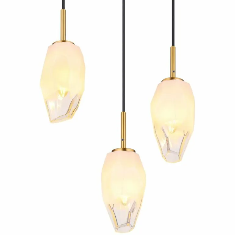 Suspension Globo BARCLEY Laiton, 6 lumières