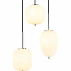 Suspension Globo BLACKY Nickel mat, 3 lumières