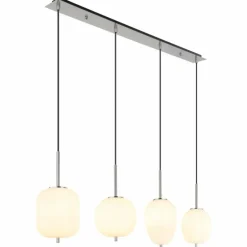 Suspension Globo BLACKY Nickel mat, 4 lumières