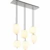 Suspension Globo BLACKY Nickel mat, 6 lumières