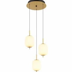 Suspension Globo EWALD LED Laiton, 3 lumières