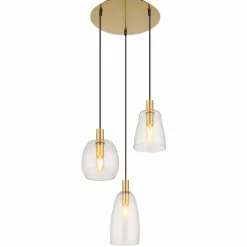 Suspension Globo GARRI Laiton, 3 lumières