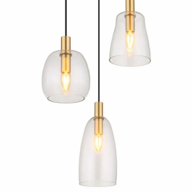 Suspension Globo GARRI Laiton, 3 lumières