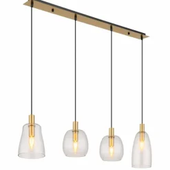 Suspension Globo GARRI Laiton, 4 lumières