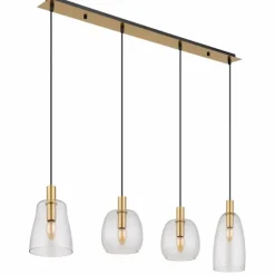 Suspension Globo GARRI Laiton, 4 lumières