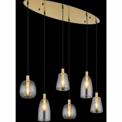 Suspension Globo GARRI Laiton, 6 lumières