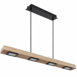 Suspension Globo JOYA LED Noir, 4 lumières