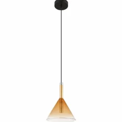 Suspension Globo LOPUSA Laiton, Noir, 1 lumière