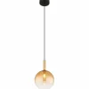 Suspension Globo LOPUSA Laiton, Noir, 1 lumière
