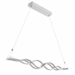 Suspension Globo PILLA LED Chrome, 1 lumière, Télécommandes